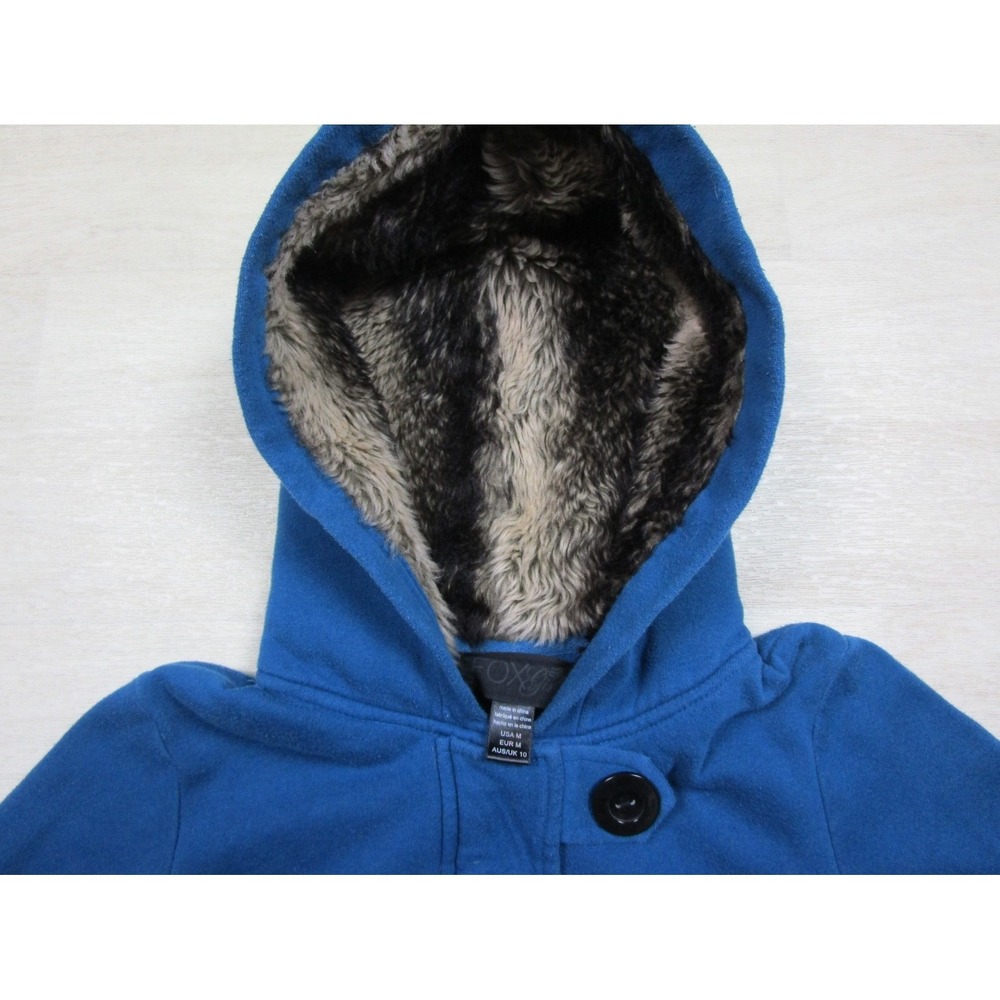 Vintage Y2K Fox Riders Fur Lined Hoodie Womens Size (M) Motocross Punk Skater - Picture 6 of 16